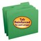 Smead Folder, File, Ltr, 1/3 Ast, Gn Pk SMD12134 - alternate 1